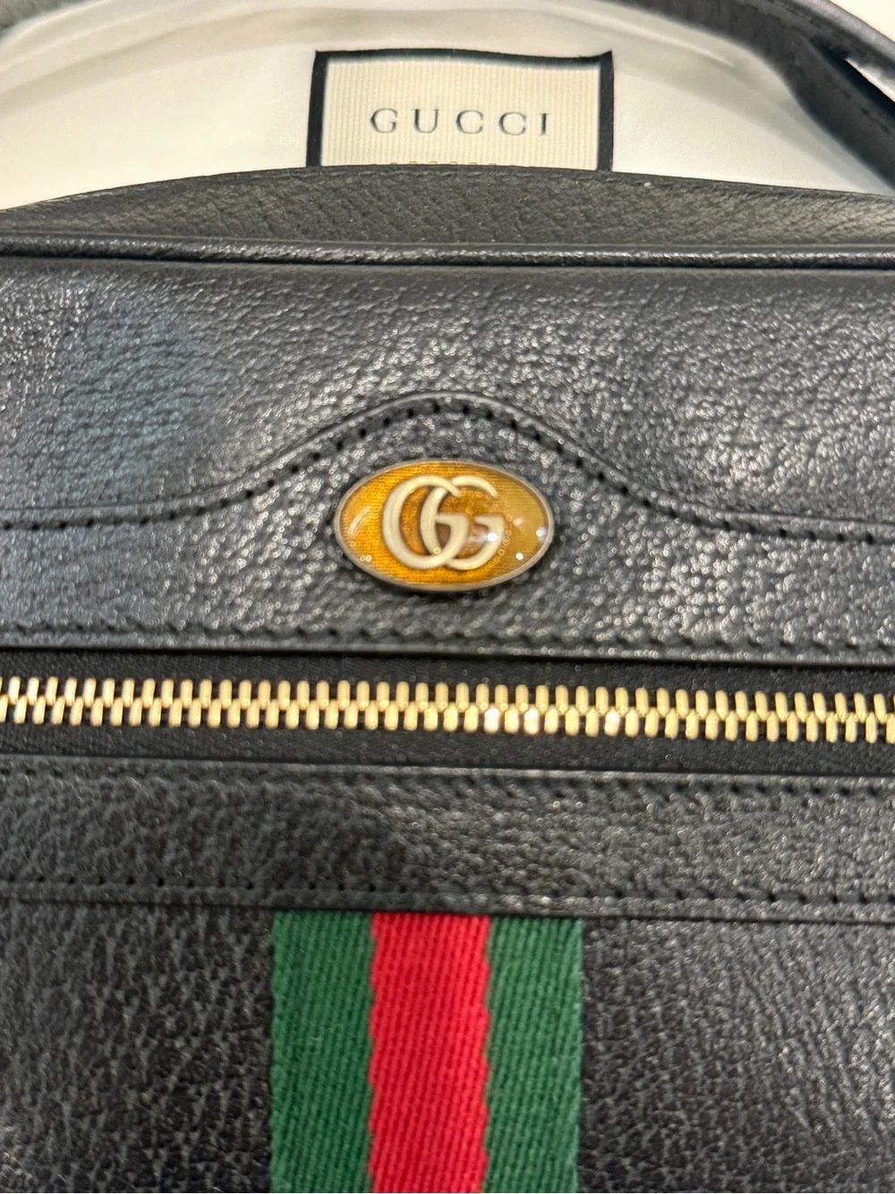 Authentic Gucci GG Ophidia Small Shoulder Bag – Black Leather